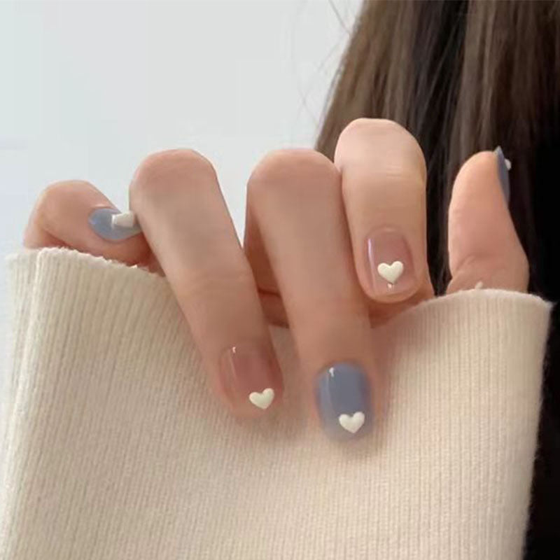 Heart Accent Press-On Nail Extensions