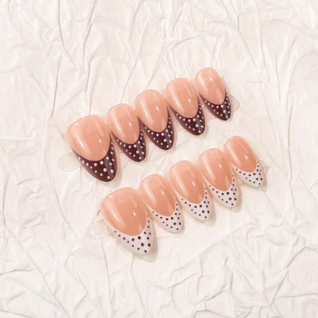 Artistic Pointed Press-On Nail Design Stornfield