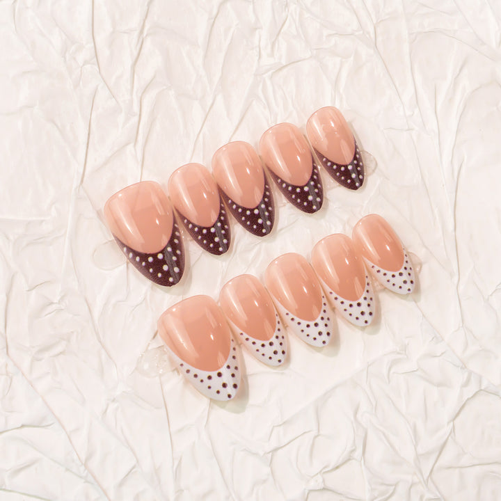 Artistic Pointed Press-On Nail Design Stornfield