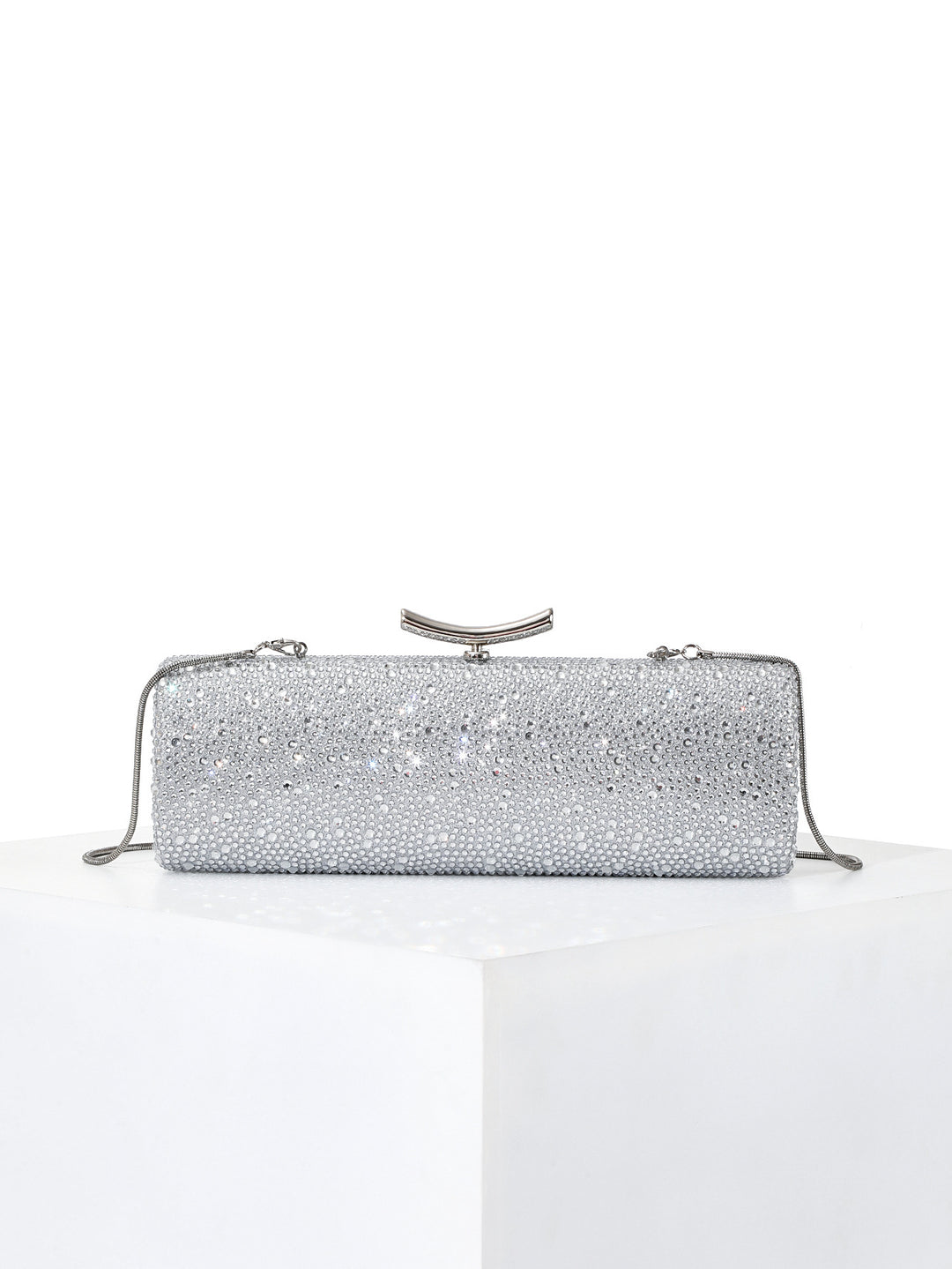 Sparkling Crystal-Studded Evening Clutch