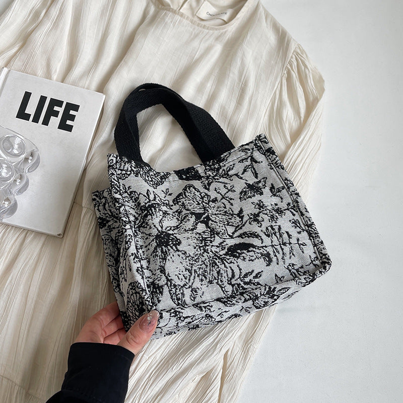 Eco-Friendly Floral Print Tote Bag