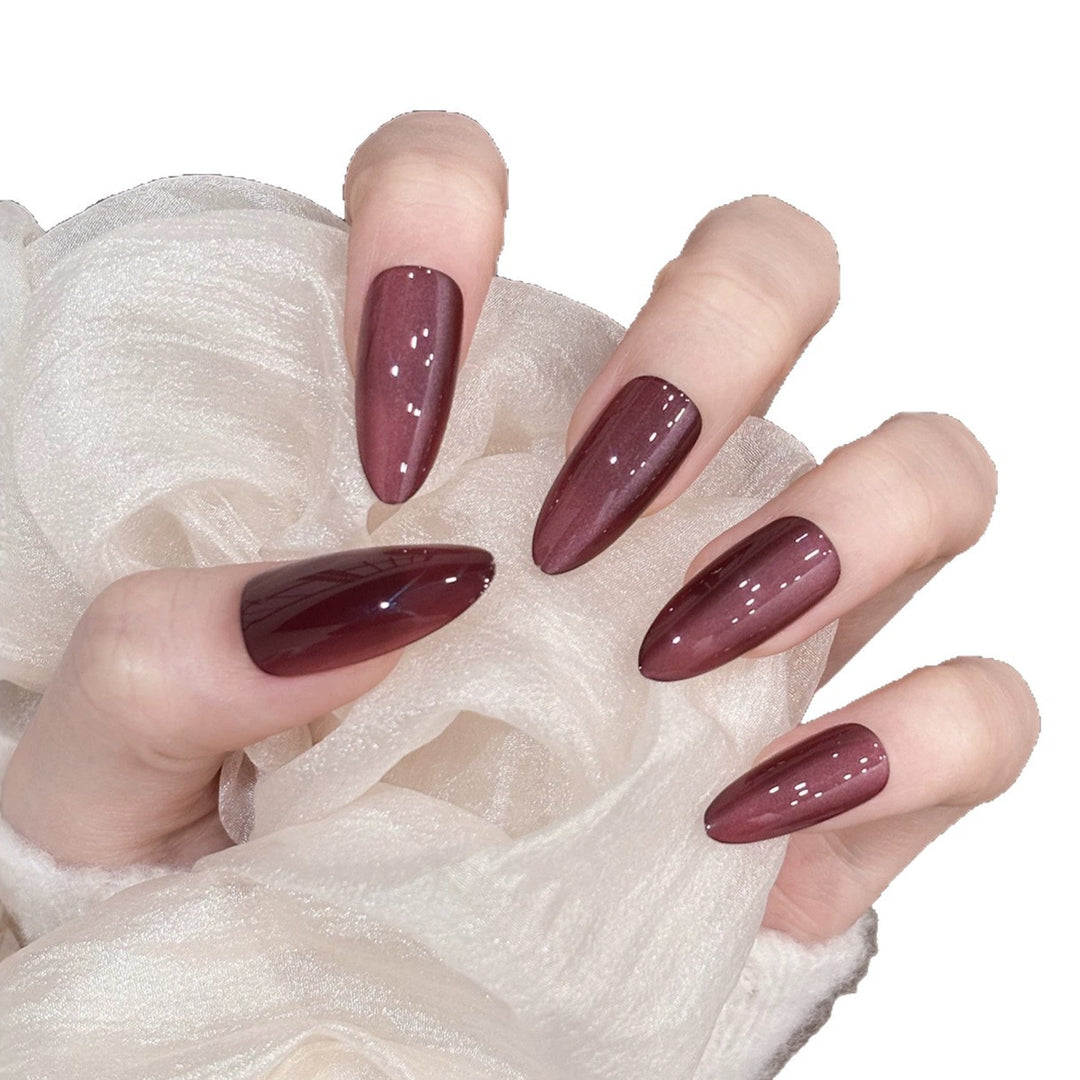 Stylish Almond-Shaped Press-On Nail Set