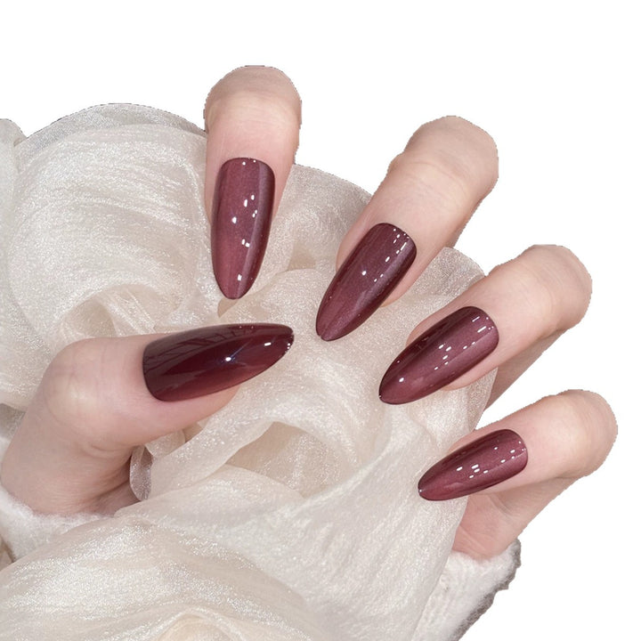 Stylish Almond-Shaped Press-On Nail Set