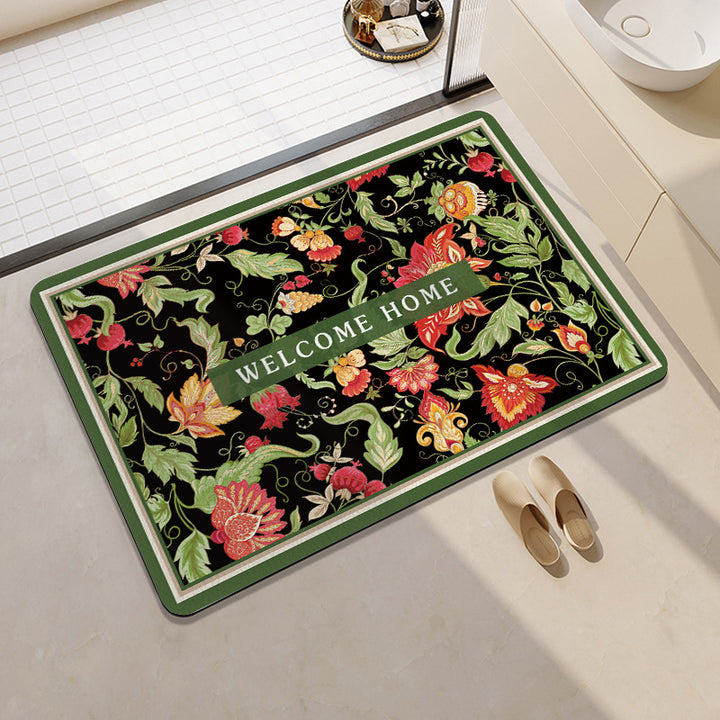 Playful Citrus-Themed Bath Mat Stornfield