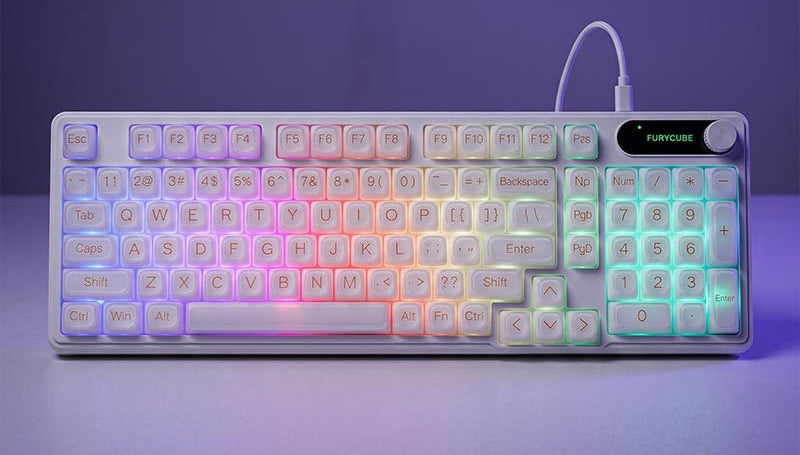 Retro Round-Key Mechanical Keyboard Stornfield