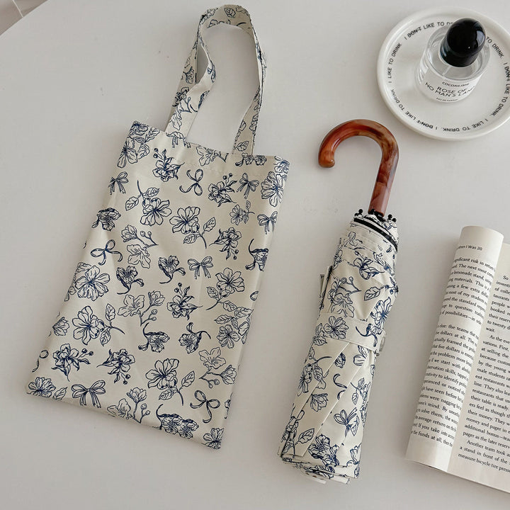 Ladies Foldable Shopping Bag with Floral Design Stornfield