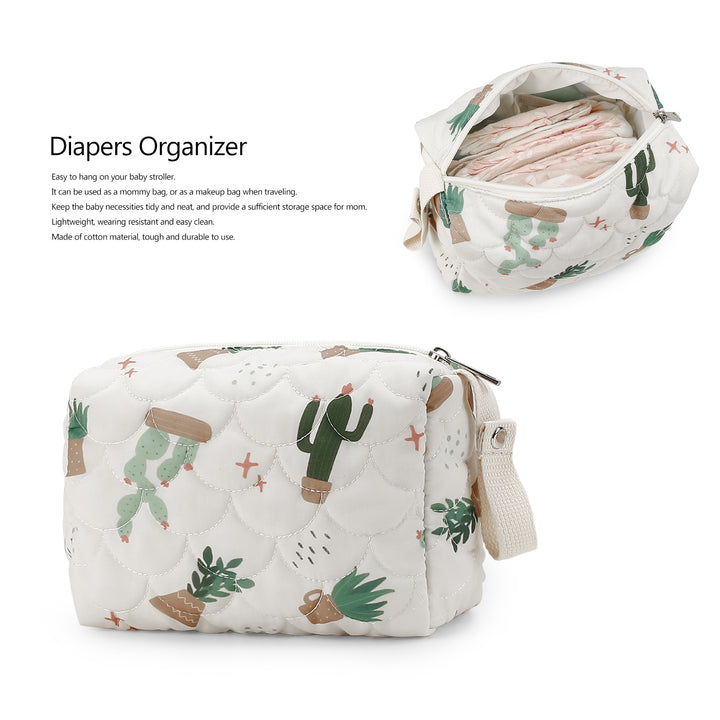 Stylish cosmetic bag with trendy plant motifs Stornfield
