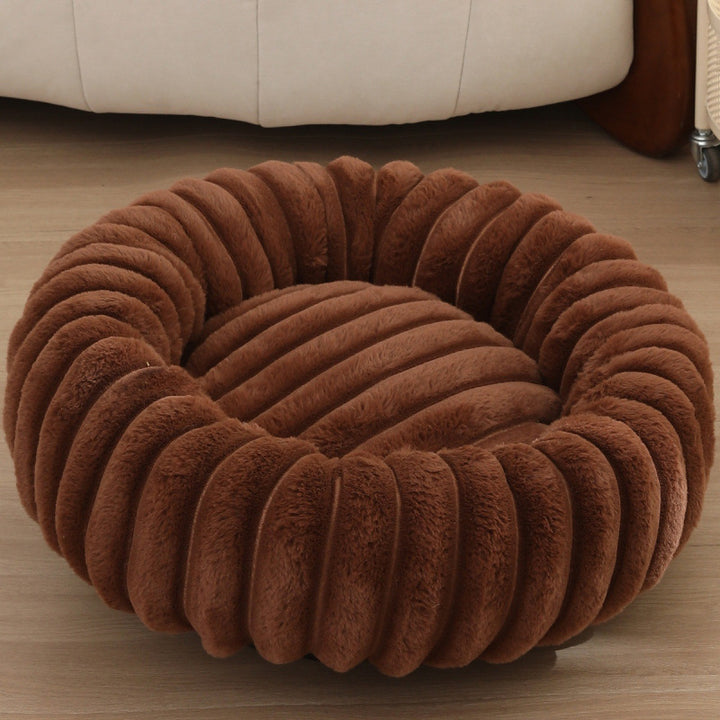 Women Round Cuddle Bed with High Edges Stornfield
