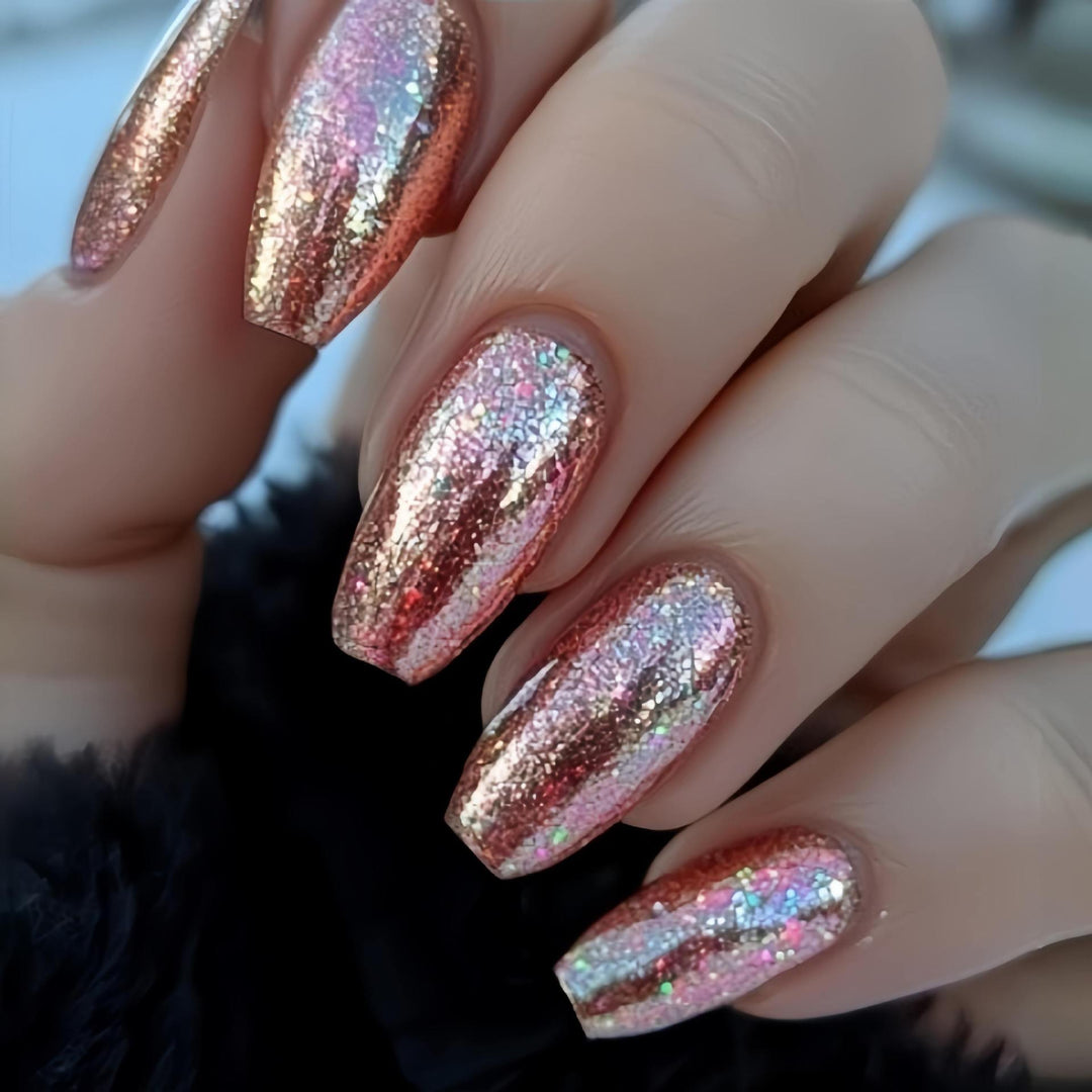 Glittery Acrylic Press-On Nail Kit Stornfield