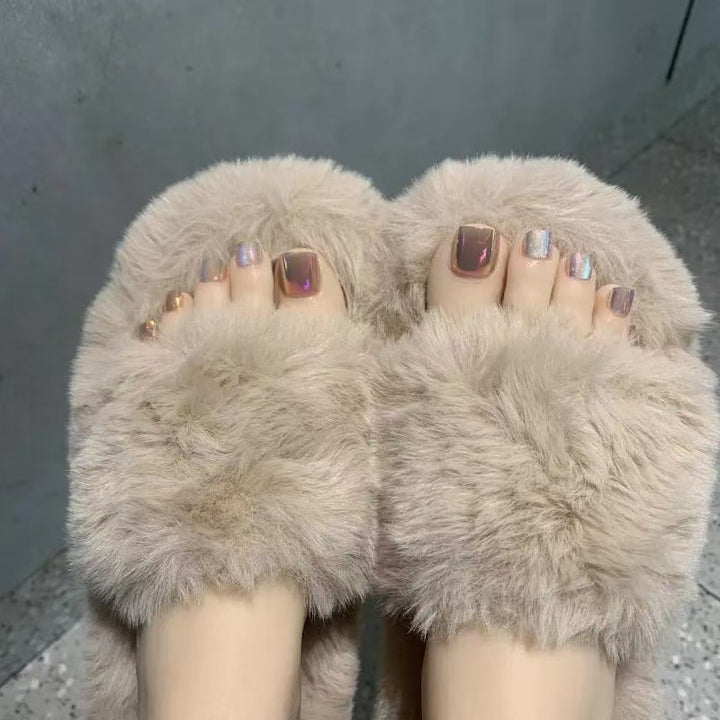 Cozy Faux Fur Slippers Stornfield