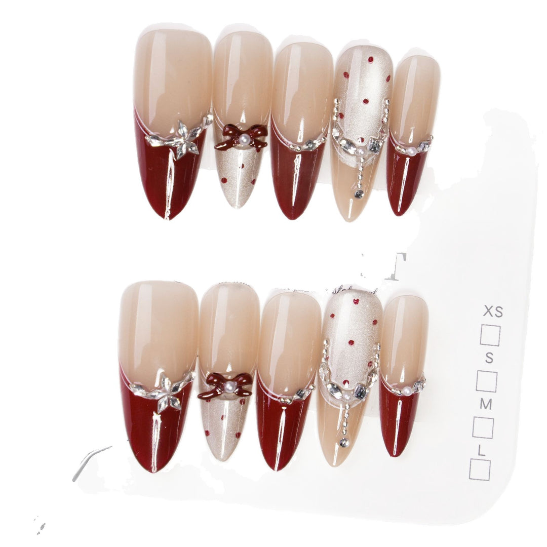 Artificial nails with elegant glitter accents Stornfield
