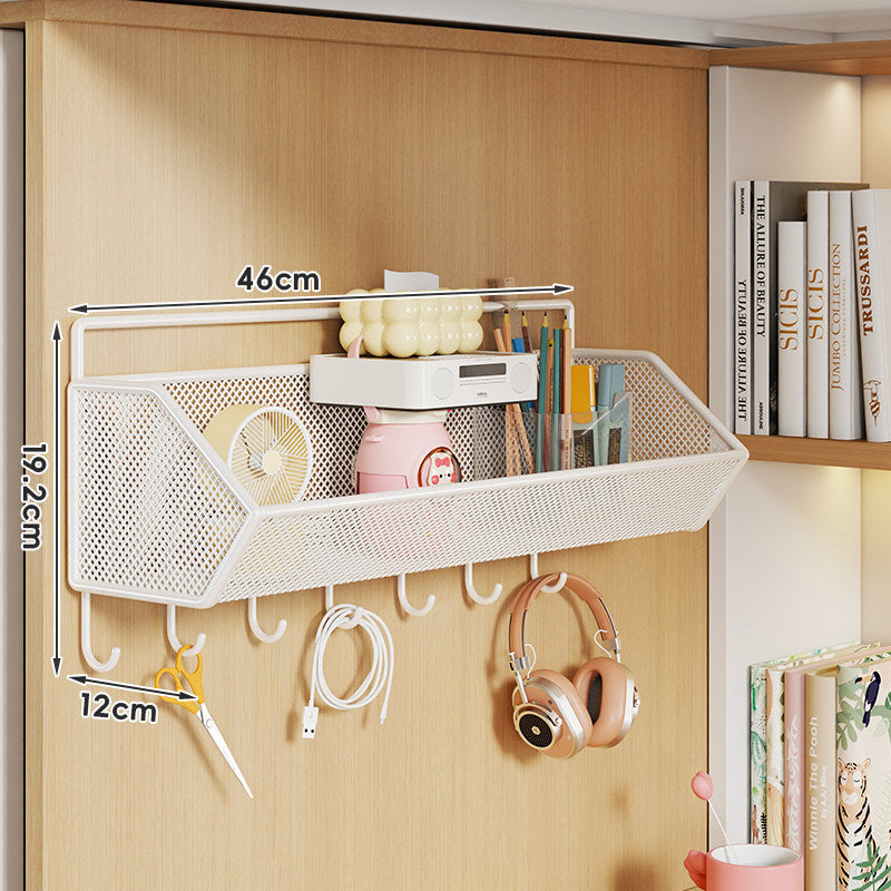 Over-Panel Hanging Mesh Storage Basket Organizer