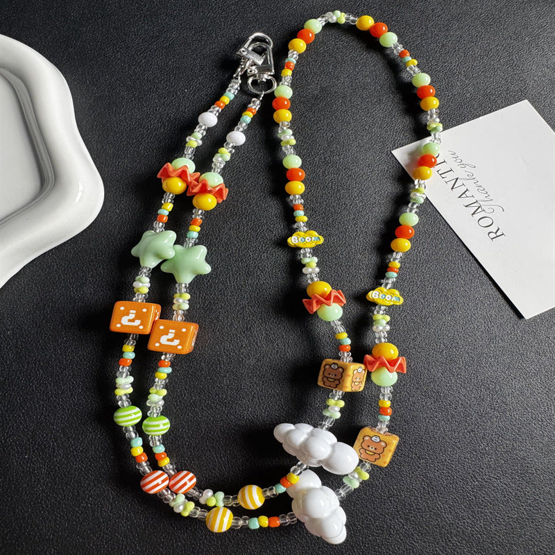 Playful Themed Beaded Eyewear Necklace Stornfield