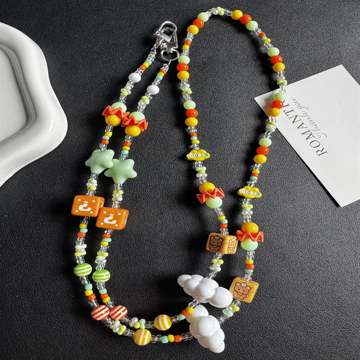 Playful Themed Beaded Eyewear Necklace Stornfield