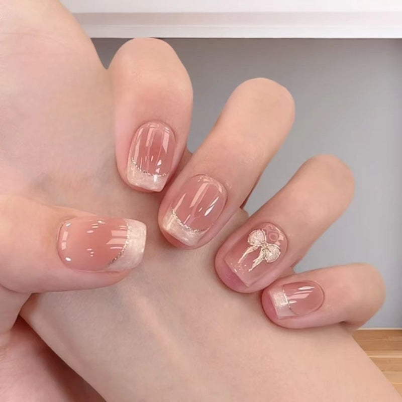 Elegant French Tip Acrylic Nail Extensions