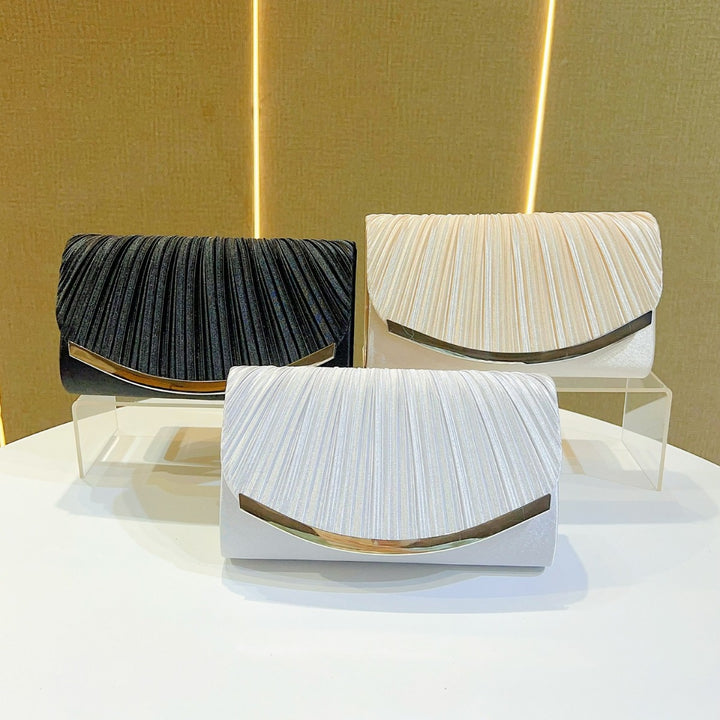 Elegant Pleated Evening Clutch