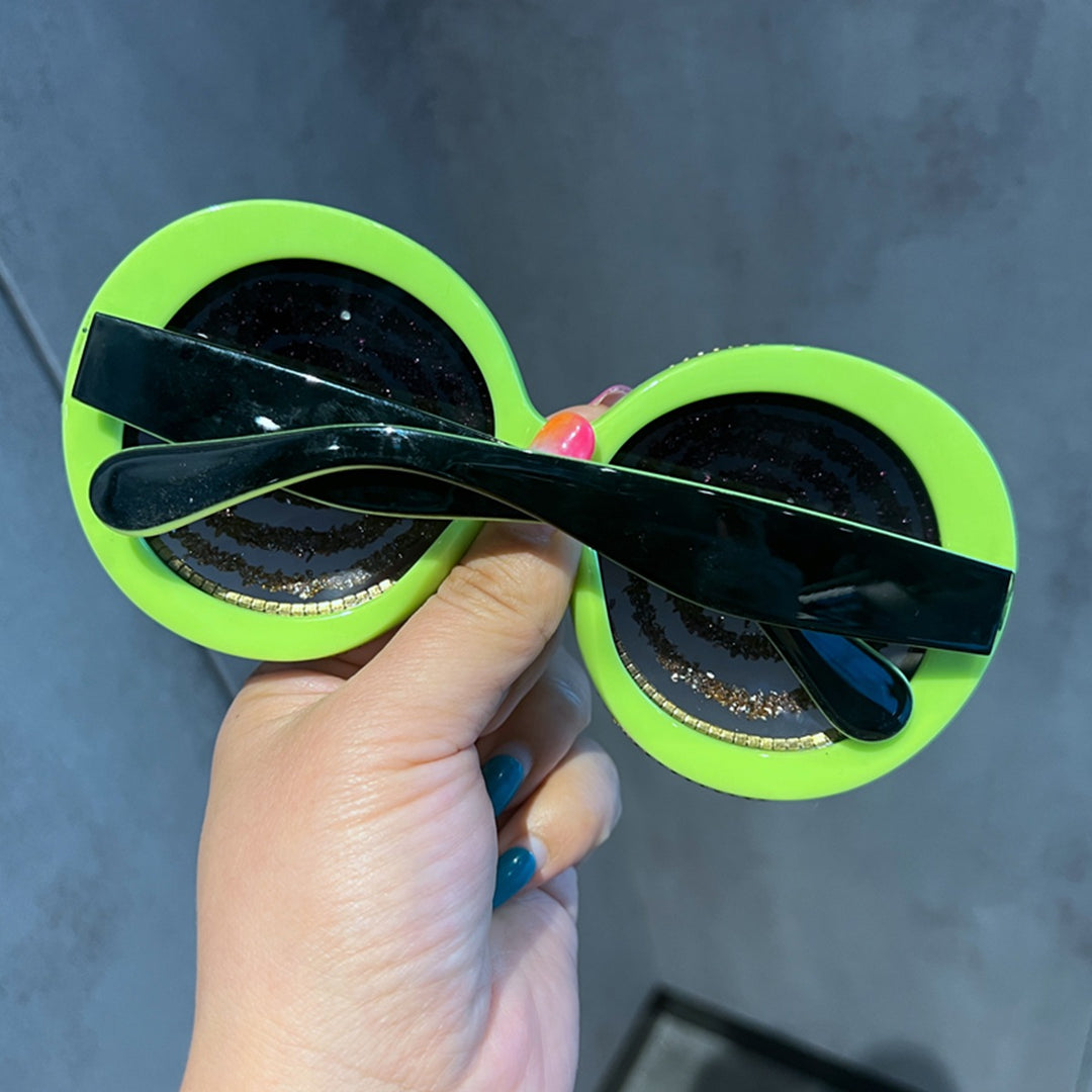 Women's Statement Sunglasses with Spiral Glitter Design Stornfield