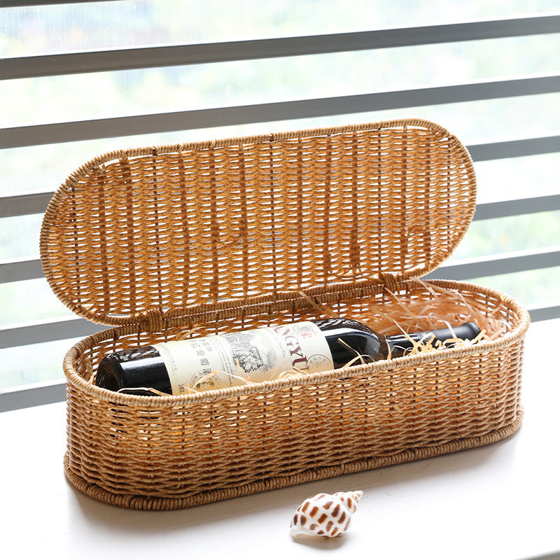 Unisex Oval Storage Basket with Handwoven Structure Stornfield