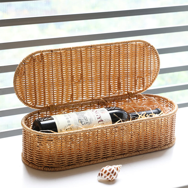 Unisex Oval Storage Basket with Handwoven Structure Stornfield