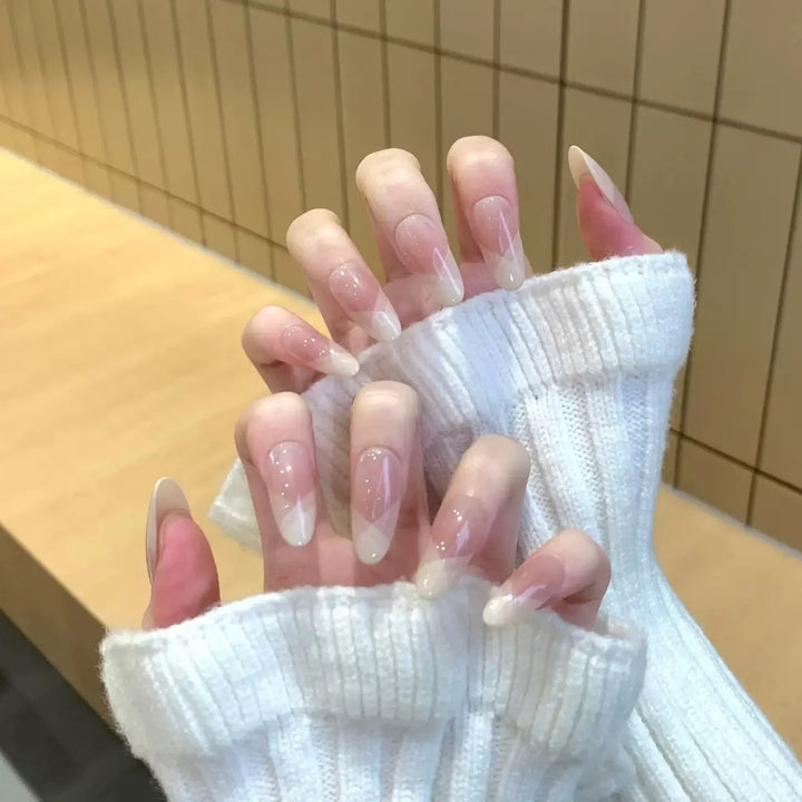 Glossy Gel Press-On Nail Set