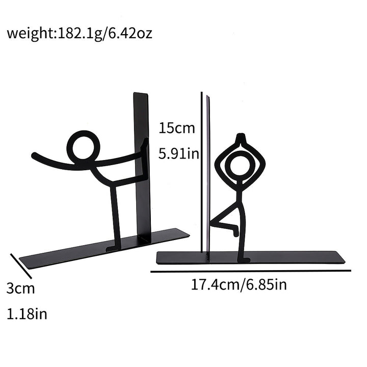 Fun Stick Figure Bookends