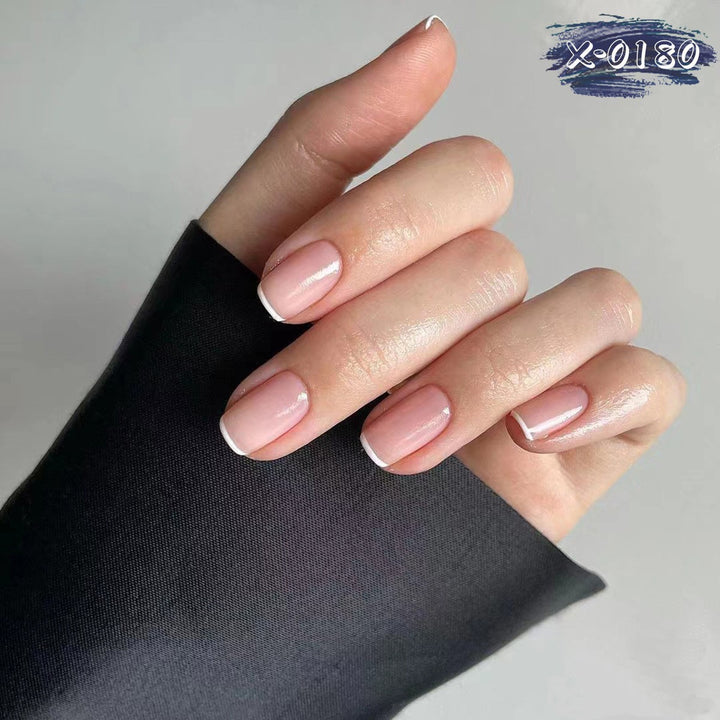 Elegant French Tip Nail Set