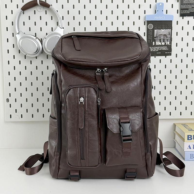 Multi-Functional Leather Backpack Stornfield
