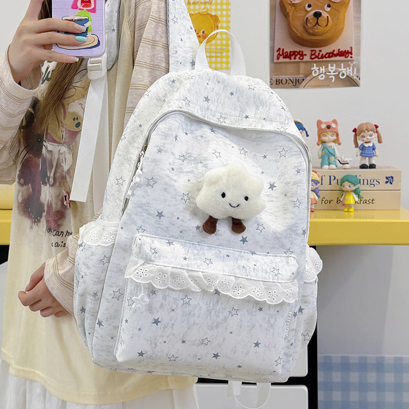 Fun and Playful Cloud Character Backpack Stornfield