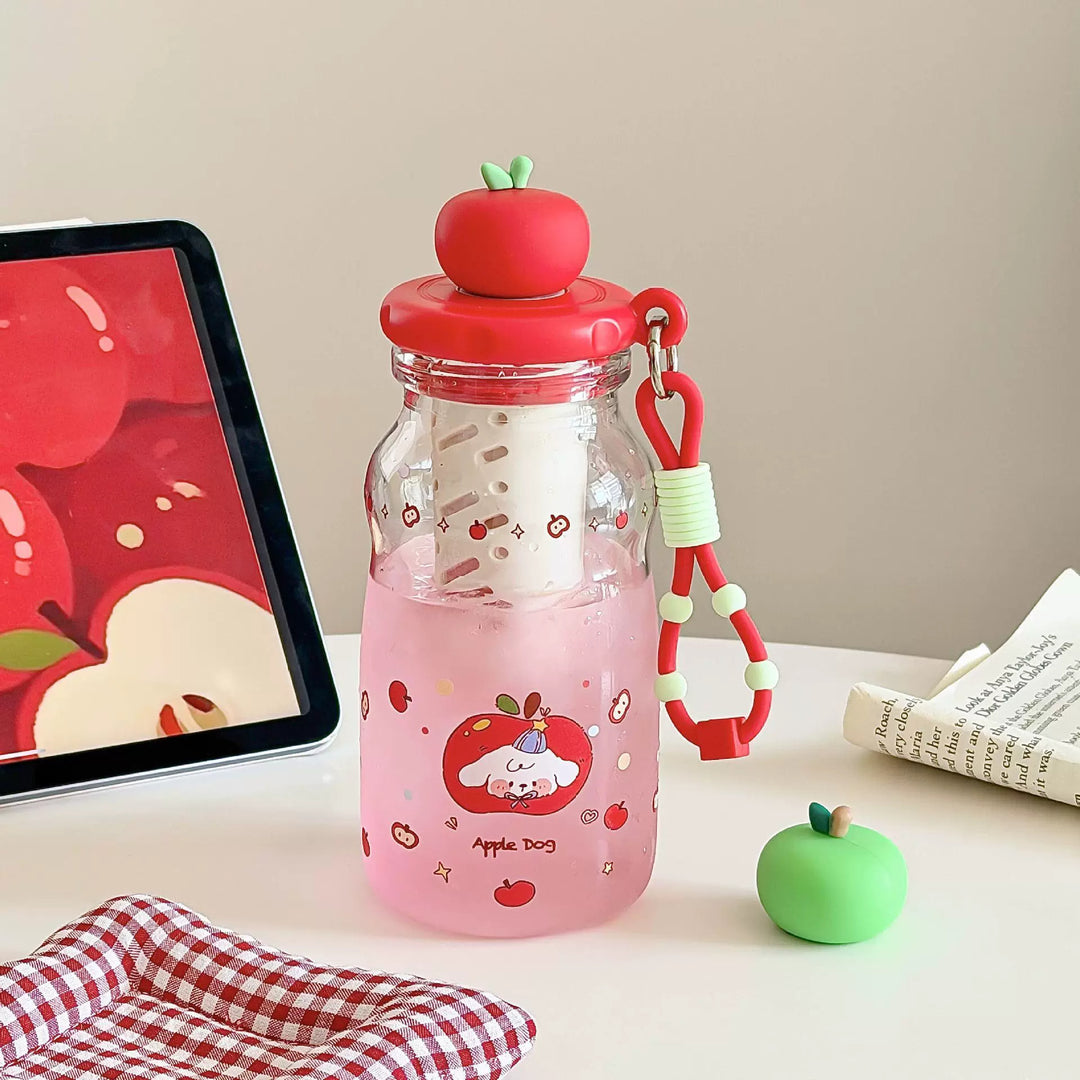 Ladies trendy and practical water bottle with fruit lid Stornfield