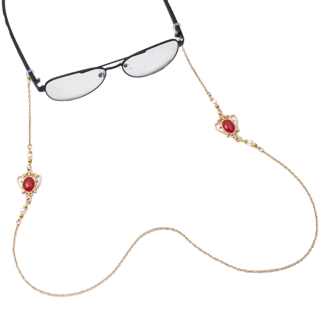 Elegant Eyewear Chain with Decorative Gemstones Stornfield