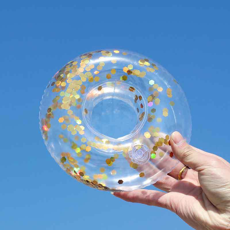 Women Inflatable Swim Ring with Floral Design Stornfield