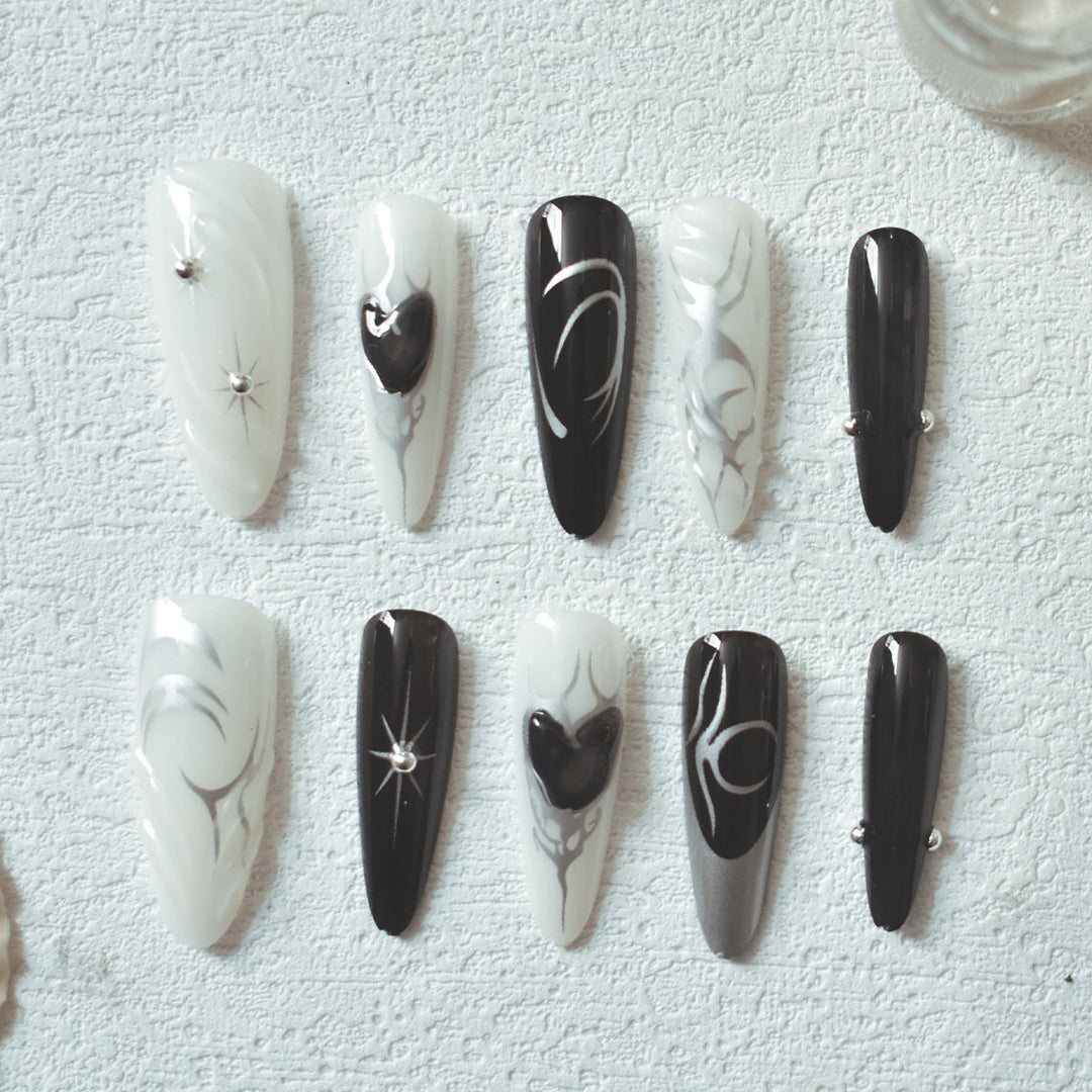 Artistic Stiletto Nail Art Extensions Stornfield