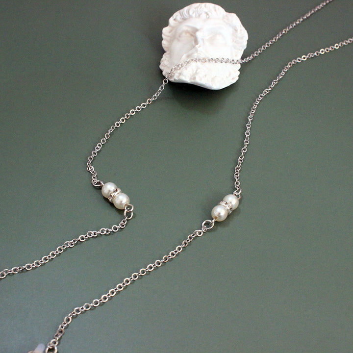 Elegant pearl necklace with adjustable design Stornfield