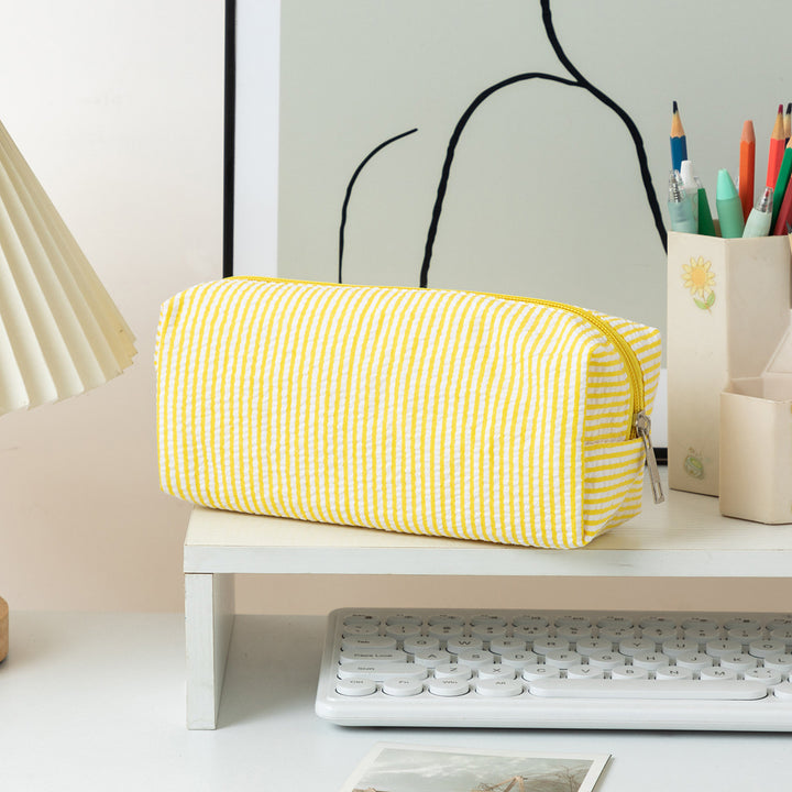 Striped Zippered Pencil Case Bag Stornfield