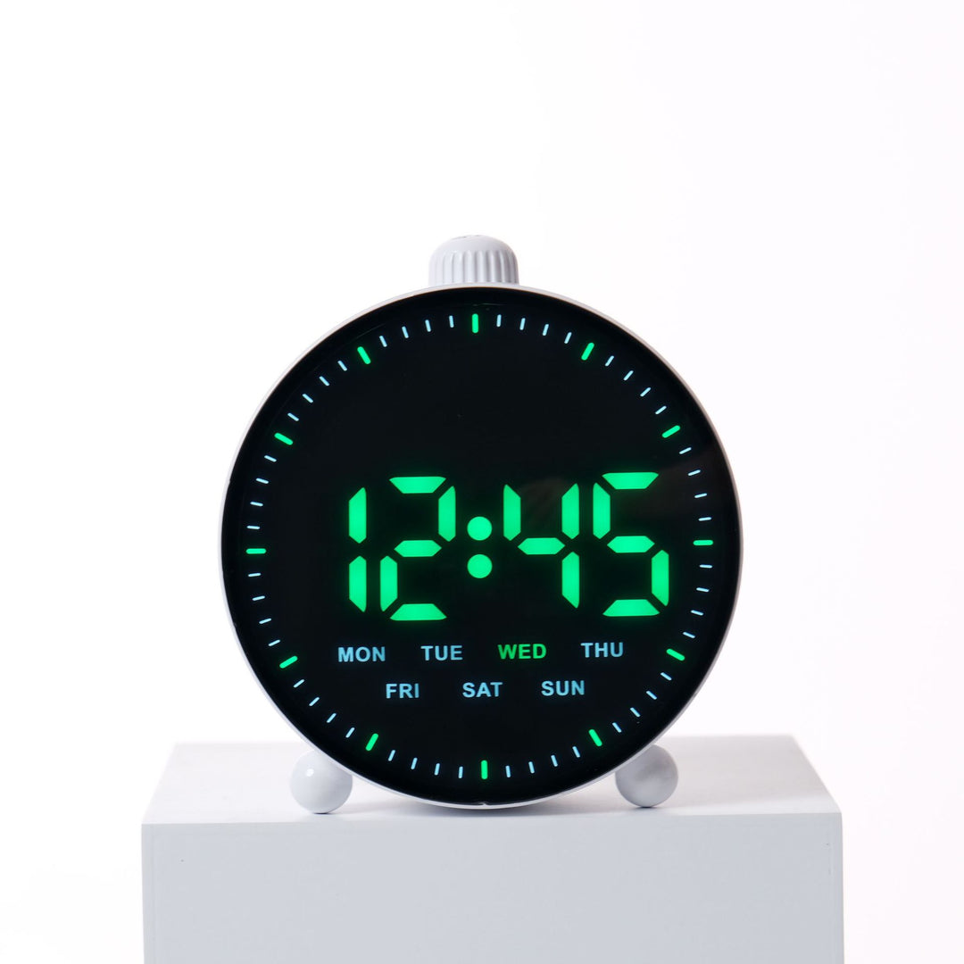 Digital desk clock with LED display and date Stornfield