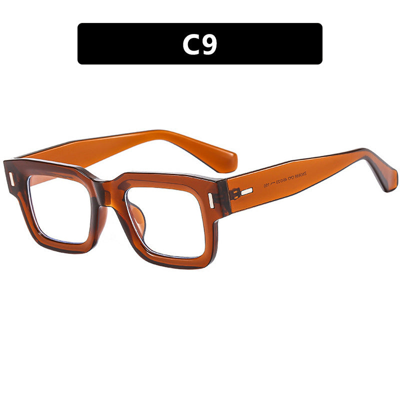 Ladies stylish square sunglasses with eye-catching leopard print Stornfield