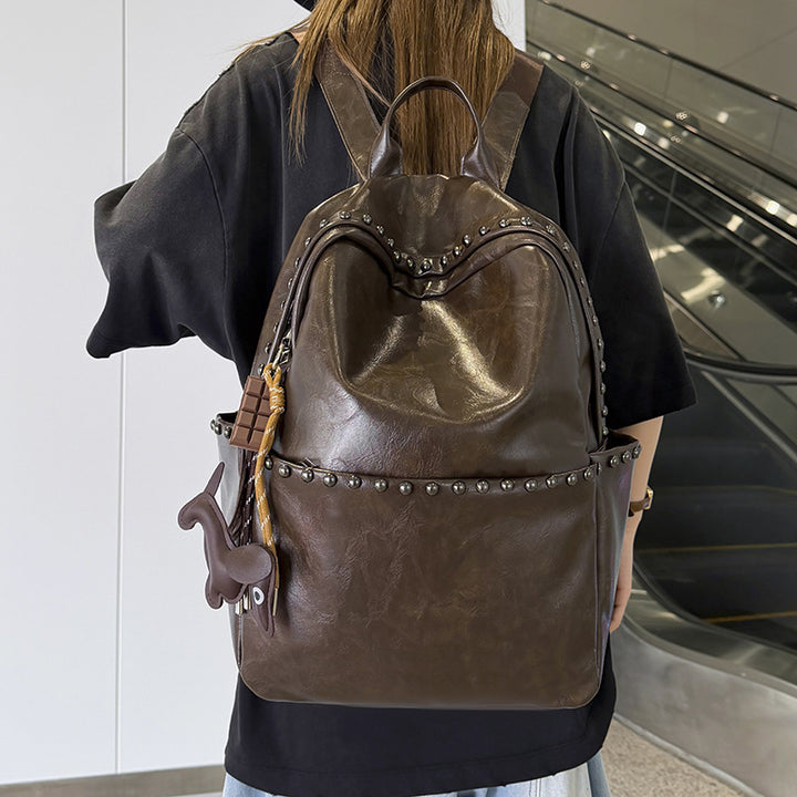 Casual Leather Backpack Stornfield