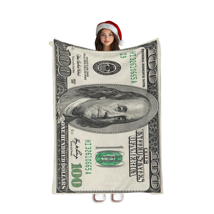 Artistic Wolf-Themed Fleece Blanket