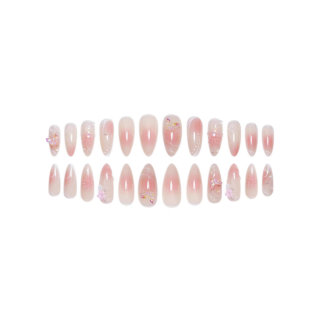 Decorative Floral Stiletto Nail Enhancements Stornfield