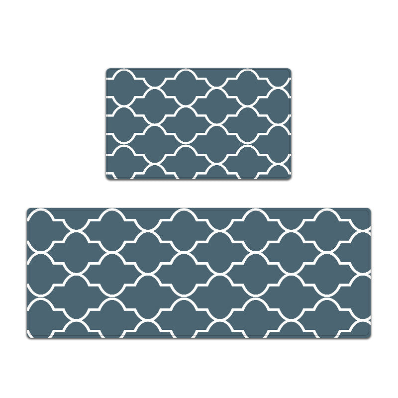 Elegant Textured Kitchen Mat Set Stornfield
