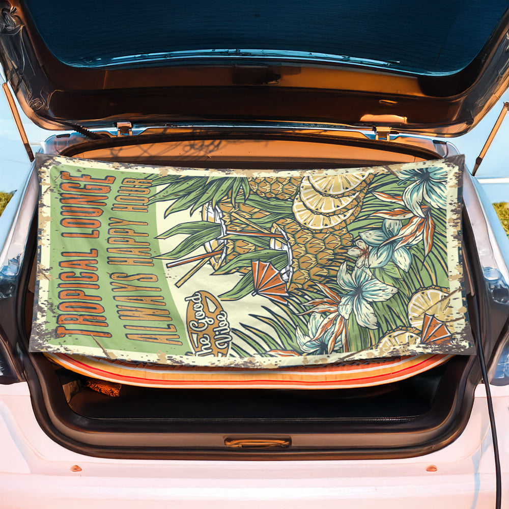 Strand blanket with striking tiki pattern Stornfield