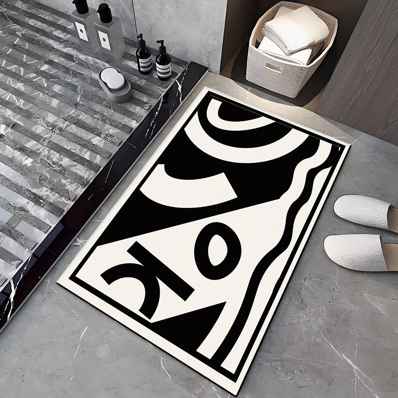 Modern Abstract Design Bath Mat