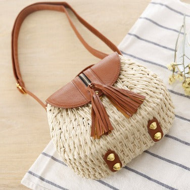 Handbag with Unique Woven Design and Elegant Flap Stornfield