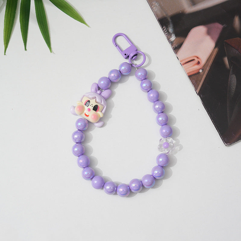 Cartoon-Themed Beaded Keychain Stornfield