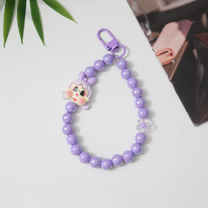 Cartoon-Themed Beaded Keychain Stornfield