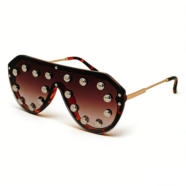 Ladies trendy sunglasses with striking metal elements Stornfield