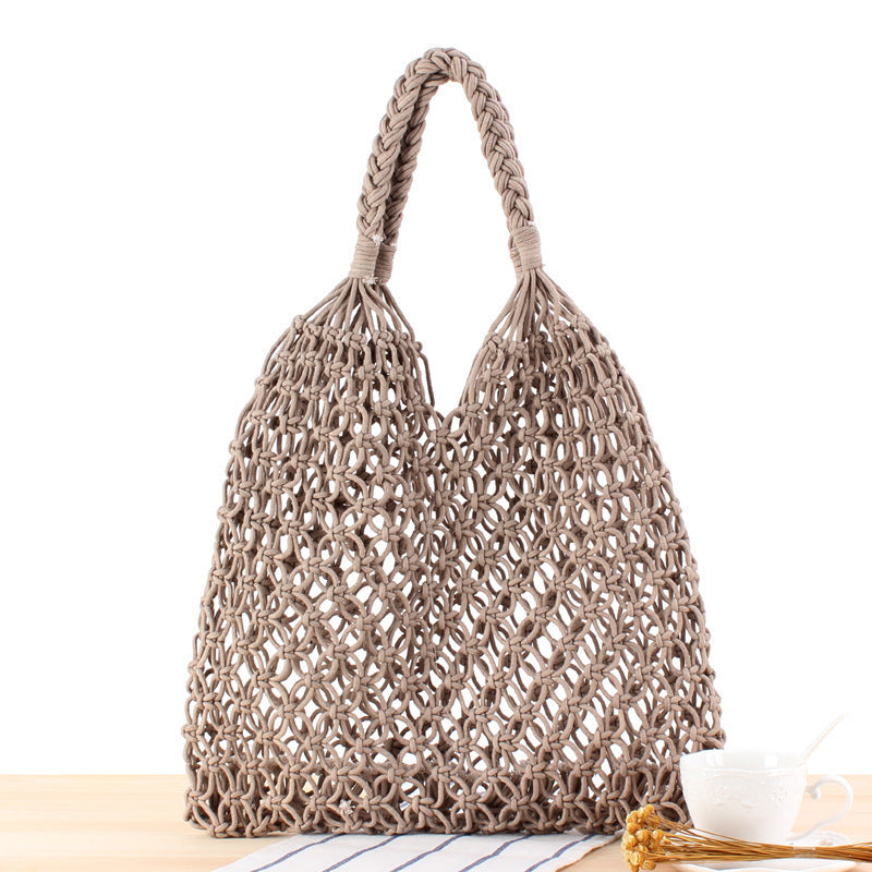Handbag Made of Durable Hand-Knotted Net Material Stornfield