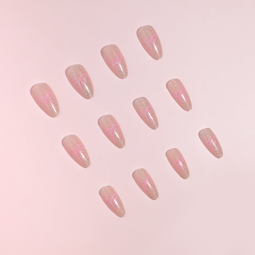 DIY Gradient Glitter Press-On Nails Stornfield