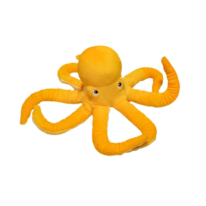 Soft-Octopus Floor Cuddle Pillow with Curled Tentacles and Weighted Huggable Core Stornfield