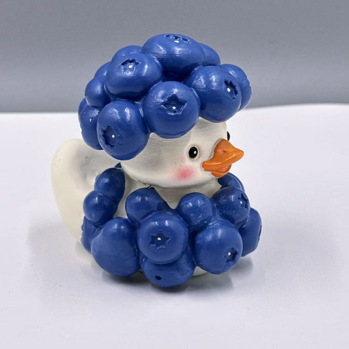 Decorative rubber duck with berry cocktail bowl Stornfield